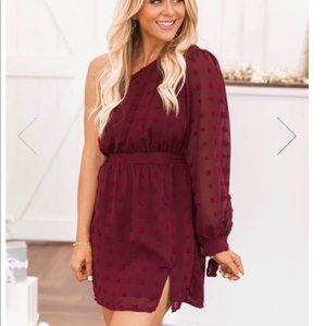 Love You More Burgundy dress